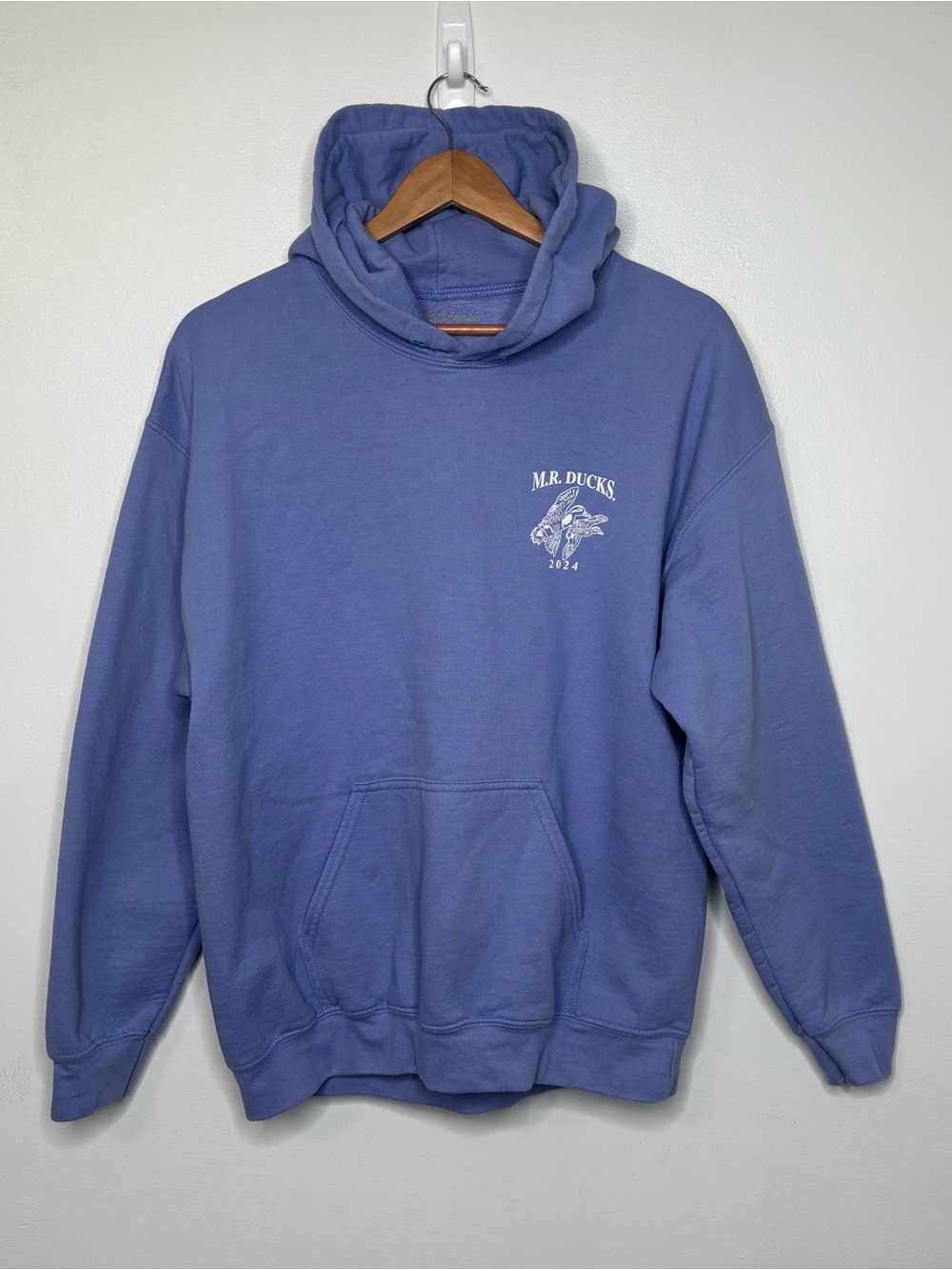 MR Ducks Ocean City MD Purple Hoodie Sweatshirt Sz Large